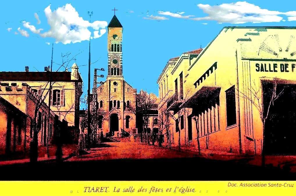 Tiaret - L'eglise et la salle des fetes.jpg